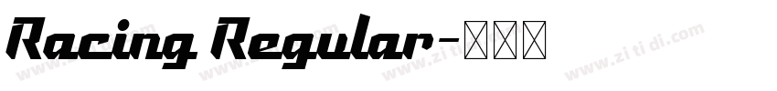 Racing Regular字体转换